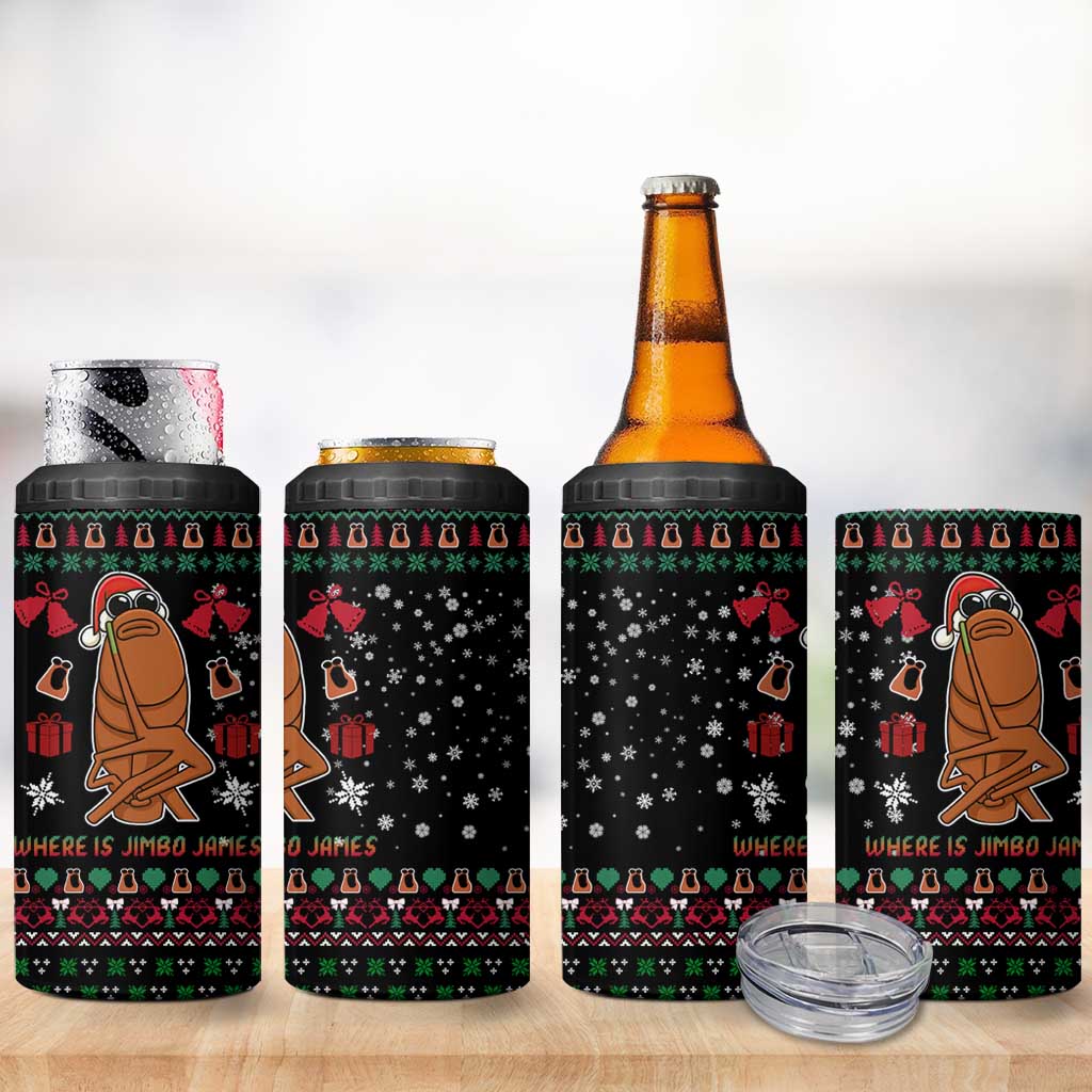 Where Is Jimbo James Marcus The Worm 4 in 1 Can Cooler Tumbler Xmas Holiday Patterns - Wonder Print Shop