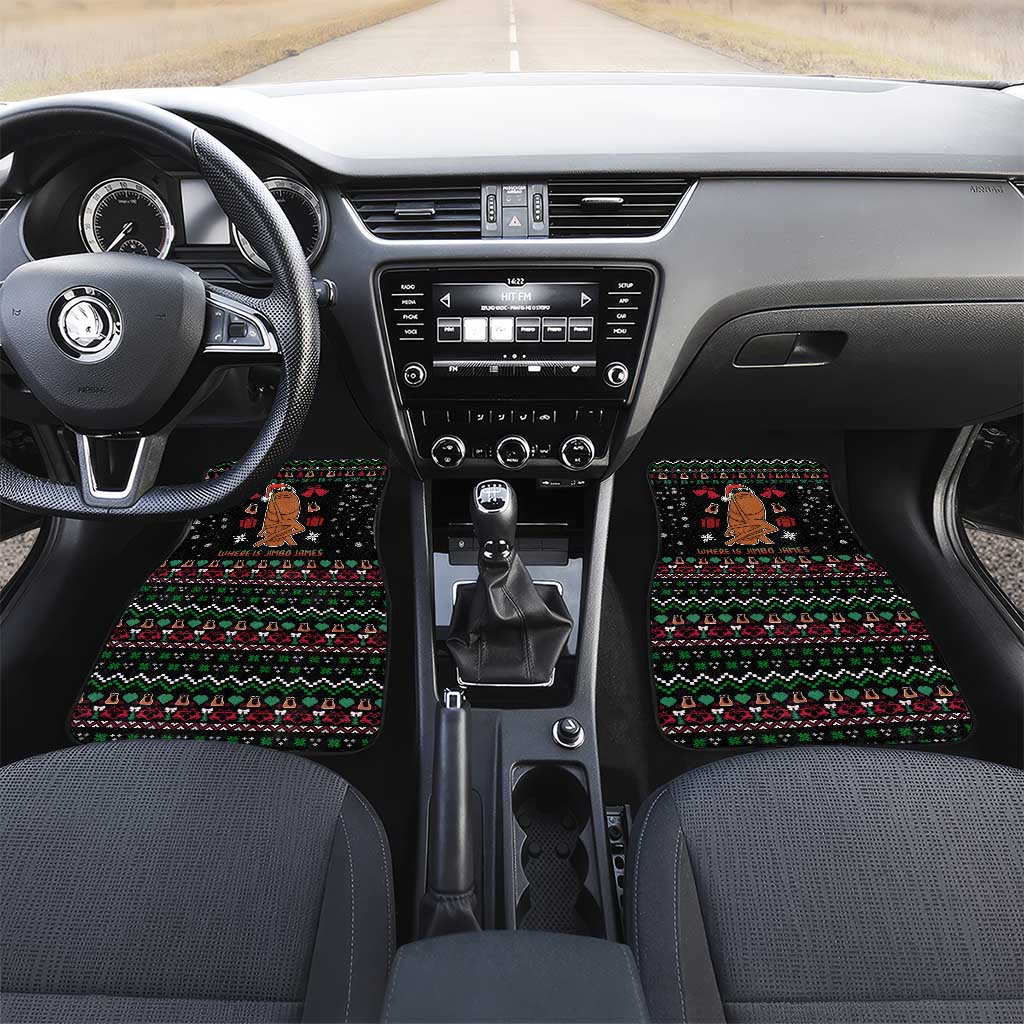 Where Is Jimbo James Marcus The Worm Car Mats Xmas Holiday Patterns - Wonder Print Shop