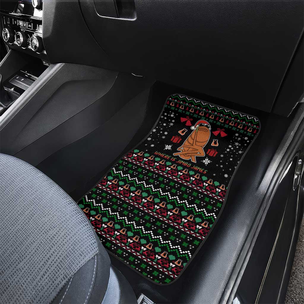 Where Is Jimbo James Marcus The Worm Car Mats Xmas Holiday Patterns - Wonder Print Shop