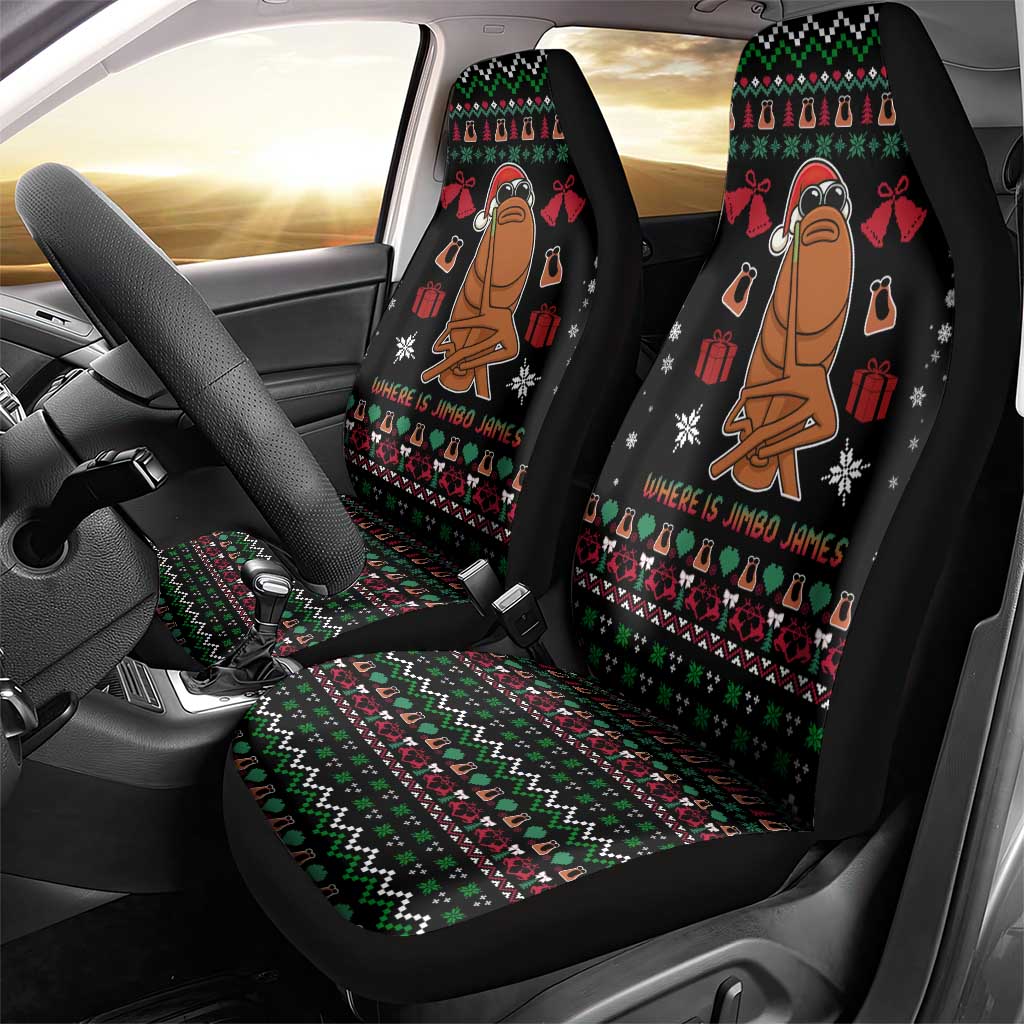 Where Is Jimbo James Marcus The Worm Car Seat Cover Xmas Holiday Patterns - Wonder Print Shop