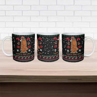 Where Is Jimbo James Marcus The Worm Ceramic Mug Xmas Holiday Patterns - Wonder Print Shop