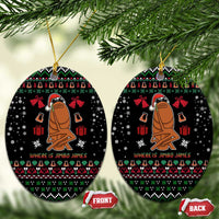 Where Is Jimbo James Marcus The Worm Ceramic Ornament Xmas Holiday Patterns - Wonder Print Shop