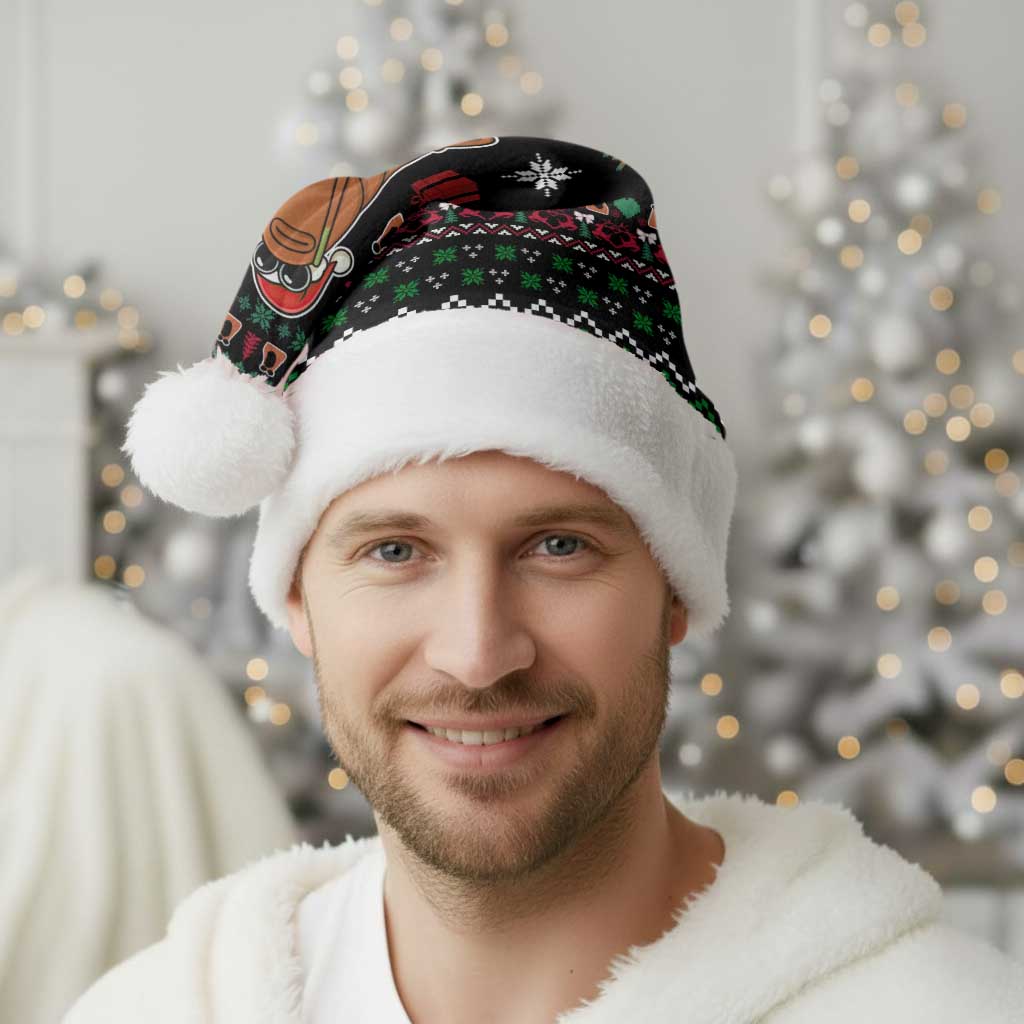 Where Is Jimbo James Marcus The Worm Christmas Santa Hat Xmas Holiday Patterns - Wonder Print Shop