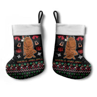 Where Is Jimbo James Marcus The Worm Christmas Stocking Xmas Holiday Patterns - Wonder Print Shop