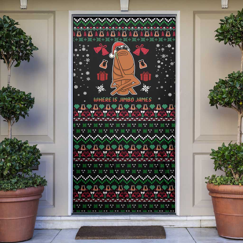 Where Is Jimbo James Marcus The Worm Door Cover Xmas Holiday Patterns - Wonder Print Shop