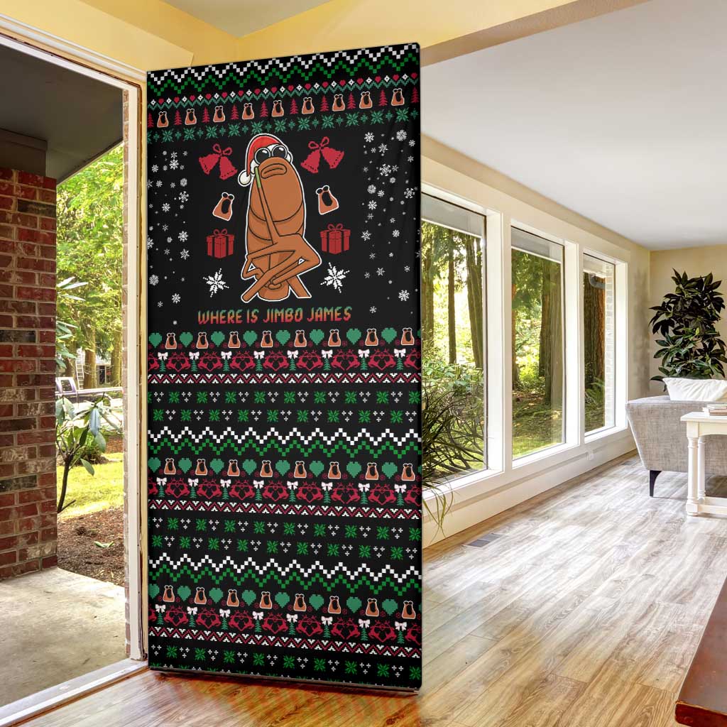 Where Is Jimbo James Marcus The Worm Door Cover Xmas Holiday Patterns - Wonder Print Shop