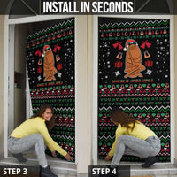 Where Is Jimbo James Marcus The Worm Door Cover Xmas Holiday Patterns - Wonder Print Shop