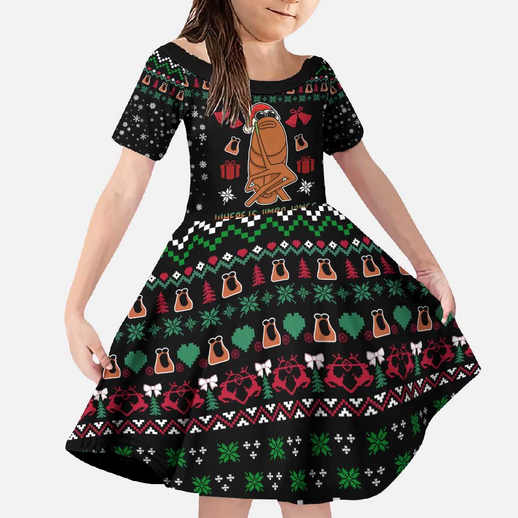 Where Is Jimbo James Marcus The Worm Family Matching Long Sleeve Bodycon Dress and Hawaiian Shirt Xmas Holiday Patterns - Wonder Print Shop