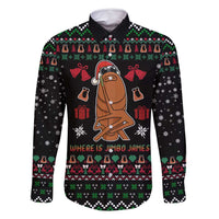 Where Is Jimbo James Marcus The Worm Family Matching Long Sleeve Bodycon Dress and Hawaiian Shirt Xmas Holiday Patterns - Wonder Print Shop