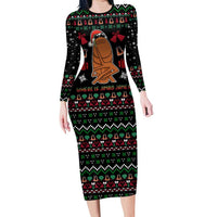 Where Is Jimbo James Marcus The Worm Family Matching Long Sleeve Bodycon Dress and Hawaiian Shirt Xmas Holiday Patterns - Wonder Print Shop