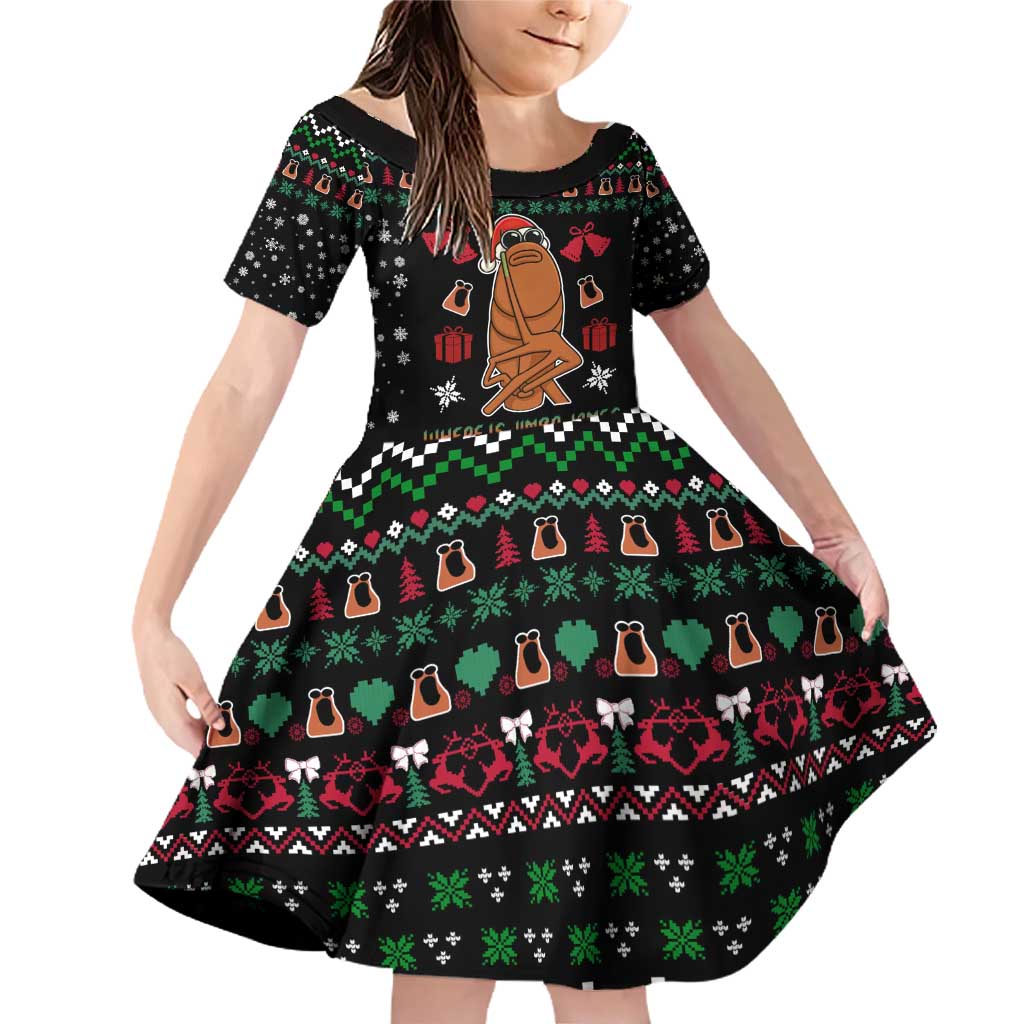 Where Is Jimbo James Marcus The Worm Family Matching Off Shoulder Short Dress and Hawaiian Shirt Xmas Holiday Patterns - Wonder Print Shop