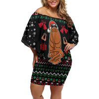 Where Is Jimbo James Marcus The Worm Family Matching Off Shoulder Short Dress and Hawaiian Shirt Xmas Holiday Patterns - Wonder Print Shop