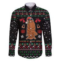 Where Is Jimbo James Marcus The Worm Family Matching Short Sleeve Bodycon Dress and Hawaiian Shirt Xmas Holiday Patterns - Wonder Print Shop