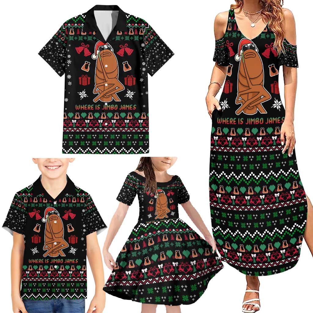 Where Is Jimbo James Marcus The Worm Family Matching Summer Maxi Dress and Hawaiian Shirt Xmas Holiday Patterns - Wonder Print Shop