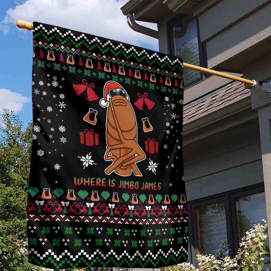 Where Is Jimbo James Marcus The Worm Garden Flag Xmas Holiday Patterns - Wonder Print Shop