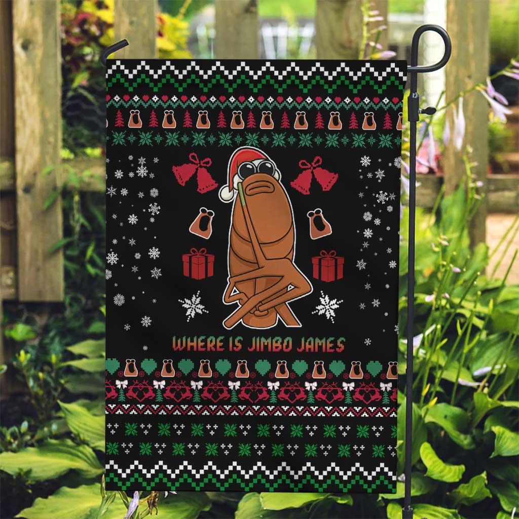 Where Is Jimbo James Marcus The Worm Garden Flag Xmas Holiday Patterns - Wonder Print Shop