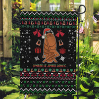 Where Is Jimbo James Marcus The Worm Garden Flag Xmas Holiday Patterns - Wonder Print Shop