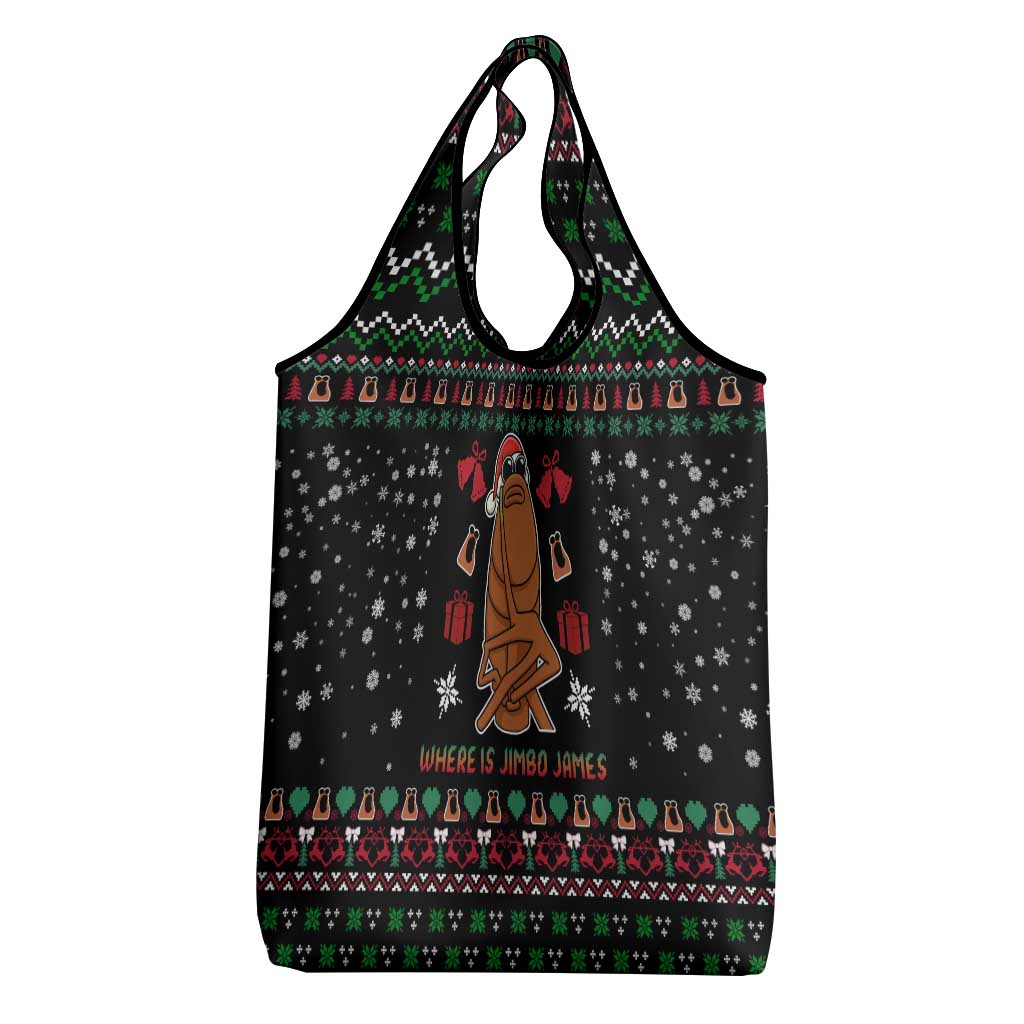 Where Is Jimbo James Marcus The Worm Grocery Bag Xmas Holiday Patterns - Wonder Print Shop