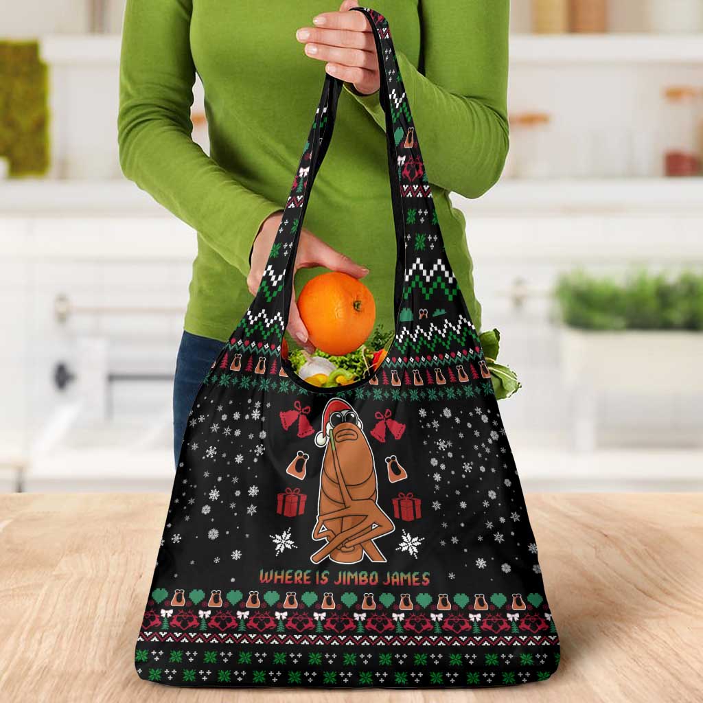 Where Is Jimbo James Marcus The Worm Grocery Bag Xmas Holiday Patterns - Wonder Print Shop