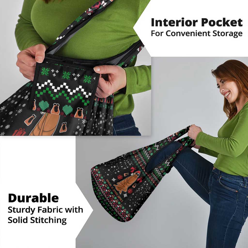Where Is Jimbo James Marcus The Worm Grocery Bag Xmas Holiday Patterns - Wonder Print Shop