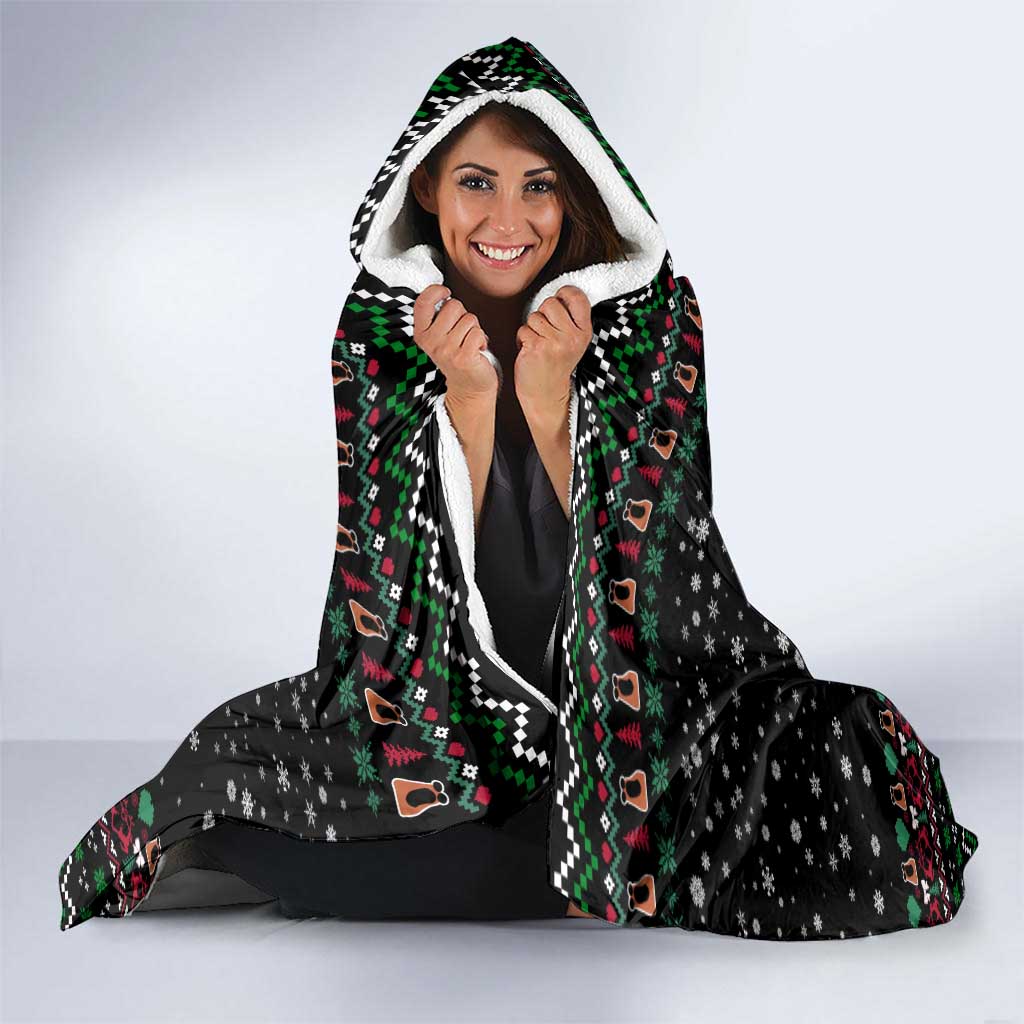 Where Is Jimbo James Marcus The Worm Hooded Blanket Xmas Holiday Patterns - Wonder Print Shop