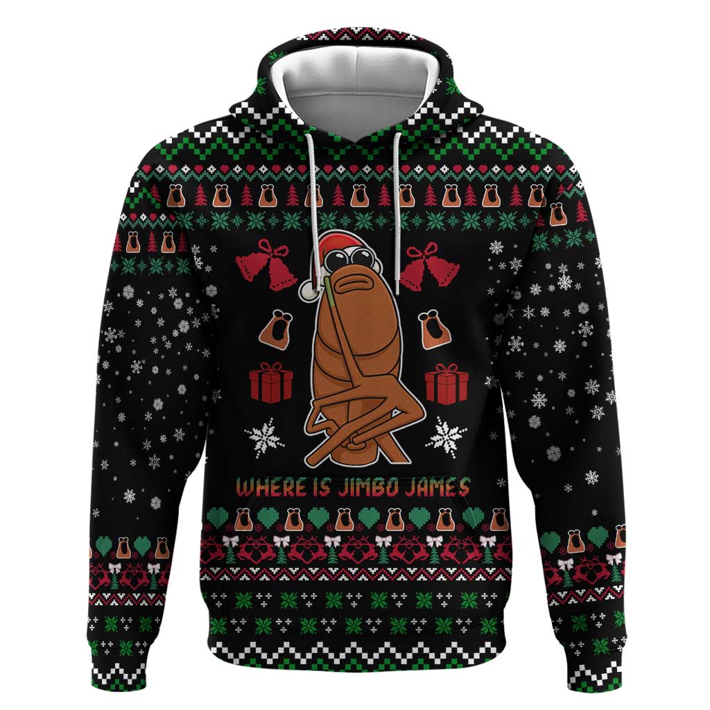 Where Is Jimbo James Marcus The Worm Hoodie Xmas Holiday Patterns - Wonder Print Shop