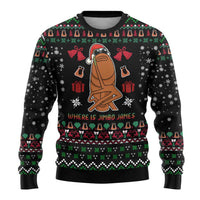 Where Is Jimbo James Marcus The Worm Ugly Christmas Sweater Xmas Holiday Patterns - Wonder Print Shop