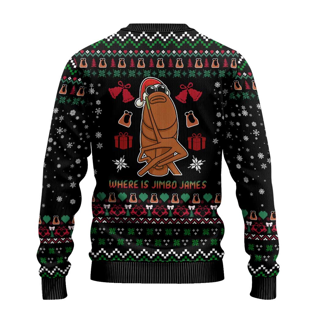 Where Is Jimbo James Marcus The Worm Ugly Christmas Sweater Xmas Holiday Patterns - Wonder Print Shop