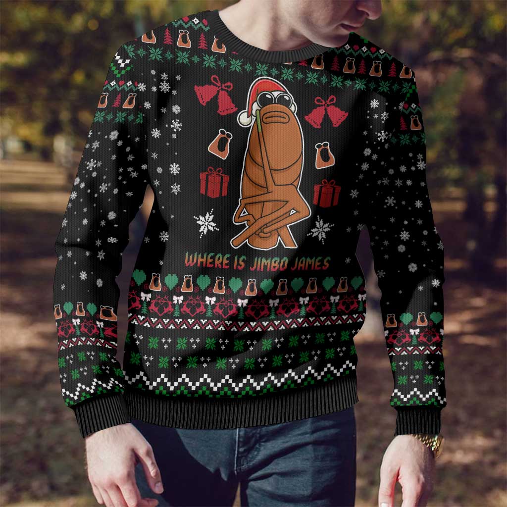 Where Is Jimbo James Marcus The Worm Ugly Christmas Sweater Xmas Holiday Patterns - Wonder Print Shop