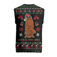 Where Is Jimbo James Marcus The Worm Christmas Knitted V-Neck Vest Xmas Holiday Patterns - Wonder Print Shop