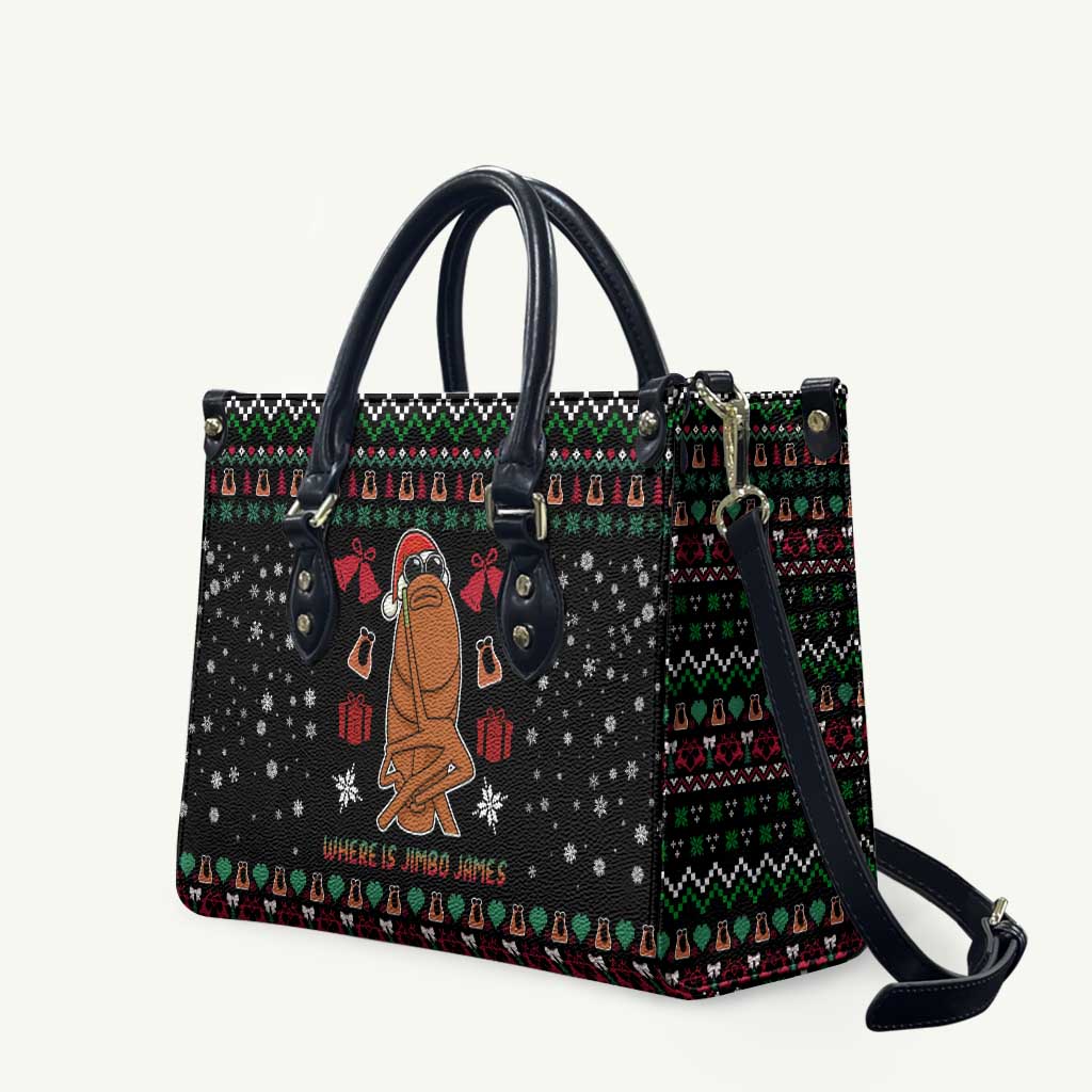 Where Is Jimbo James Marcus The Worm Leather Bag Xmas Holiday Patterns - Wonder Print Shop