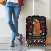 Where Is Jimbo James Marcus The Worm Luggage Cover Xmas Holiday Patterns - Wonder Print Shop