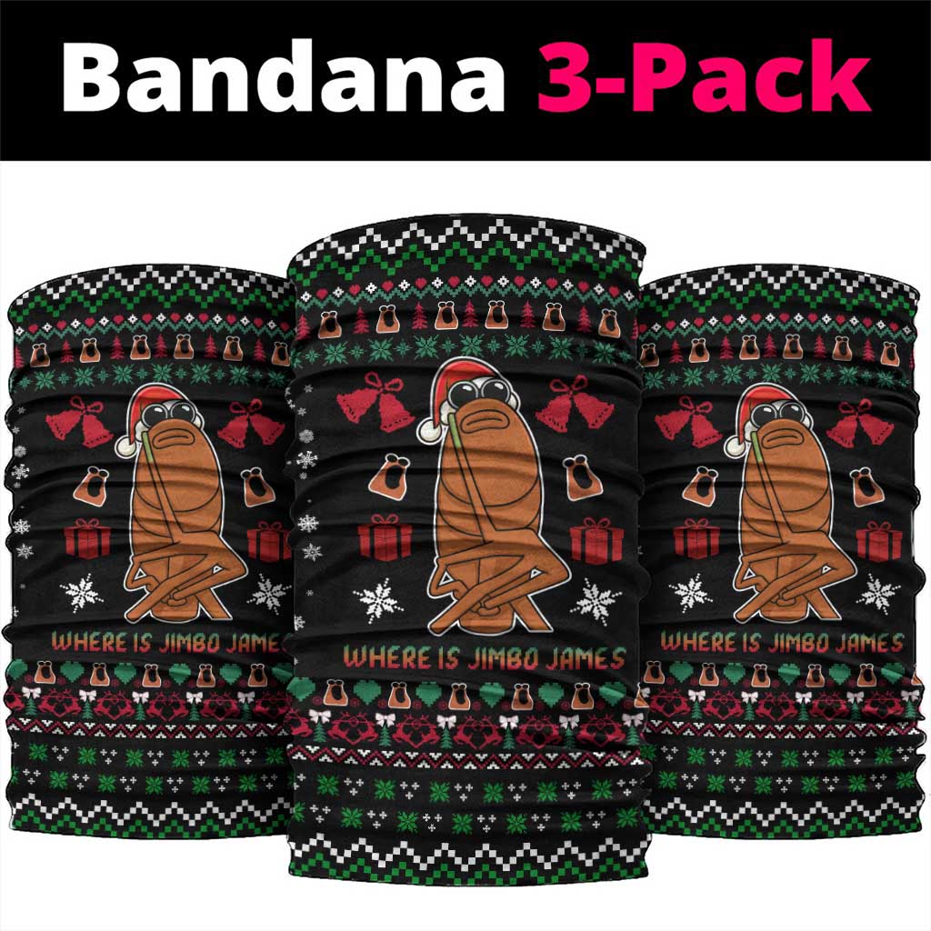 Where Is Jimbo James Marcus The Worm Neck Gaiter Xmas Holiday Patterns - Wonder Print Shop