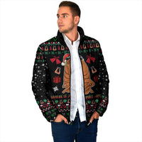 Where Is Jimbo James Marcus The Worm Padded Jacket Xmas Holiday Patterns - Wonder Print Shop