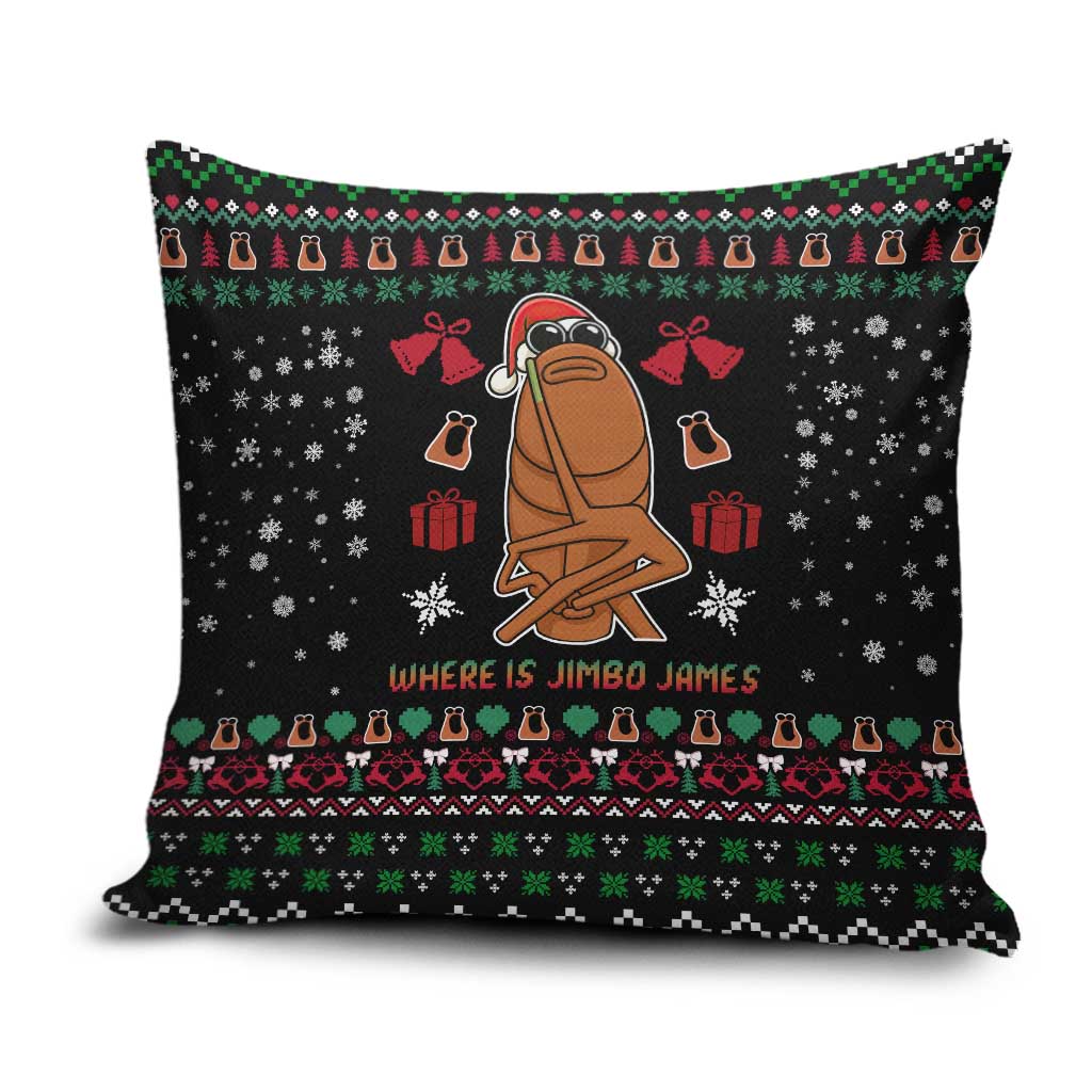 Where Is Jimbo James Marcus The Worm Pillow Cover Xmas Holiday Patterns - Wonder Print Shop