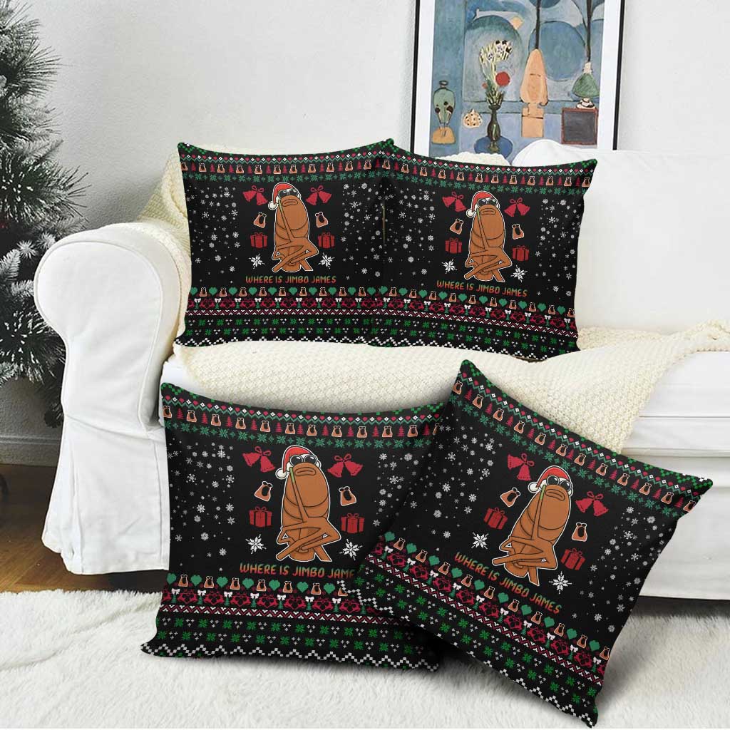 Where Is Jimbo James Marcus The Worm Pillow Cover Xmas Holiday Patterns - Wonder Print Shop
