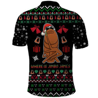 Where Is Jimbo James Marcus The Worm Polo Shirt Xmas Holiday Patterns - Wonder Print Shop