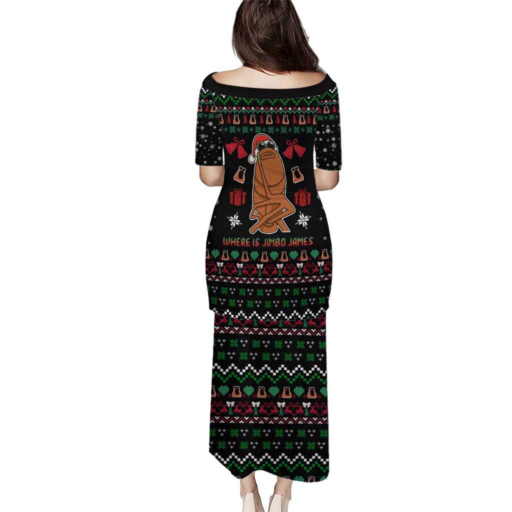 Where Is Jimbo James Marcus The Worm Puletasi Xmas Holiday Patterns - Wonder Print Shop