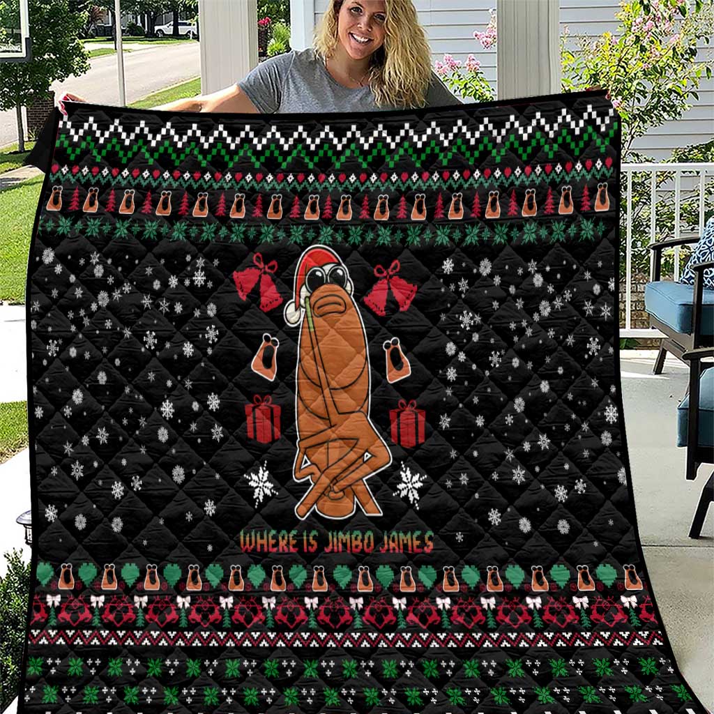 Where Is Jimbo James Marcus The Worm Quilt Xmas Holiday Patterns - Wonder Print Shop