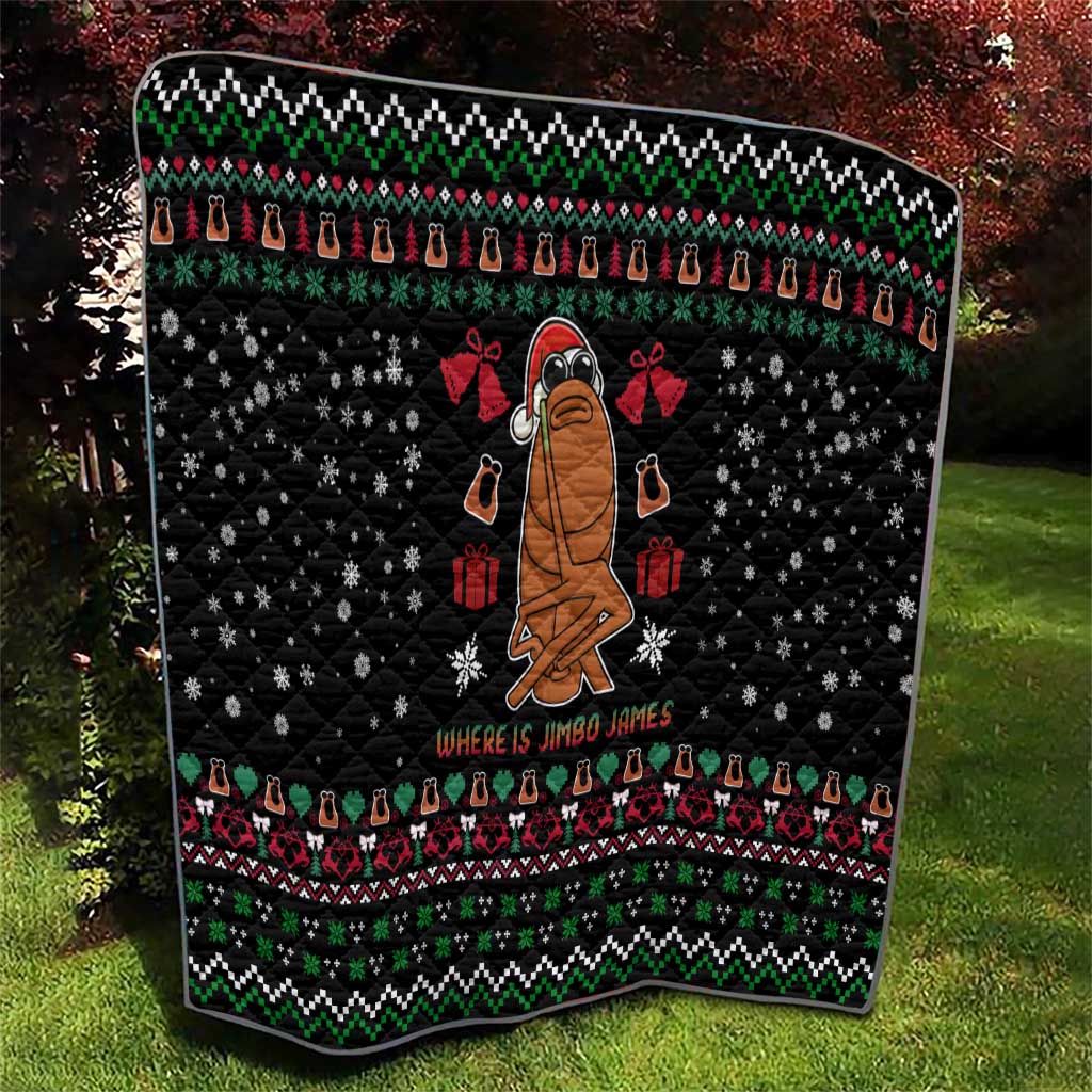 Where Is Jimbo James Marcus The Worm Quilt Xmas Holiday Patterns - Wonder Print Shop