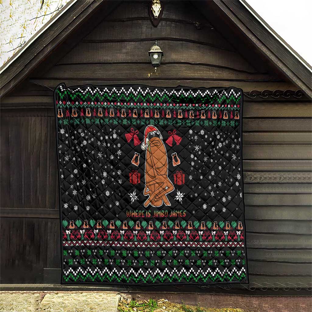 Where Is Jimbo James Marcus The Worm Quilt Xmas Holiday Patterns - Wonder Print Shop