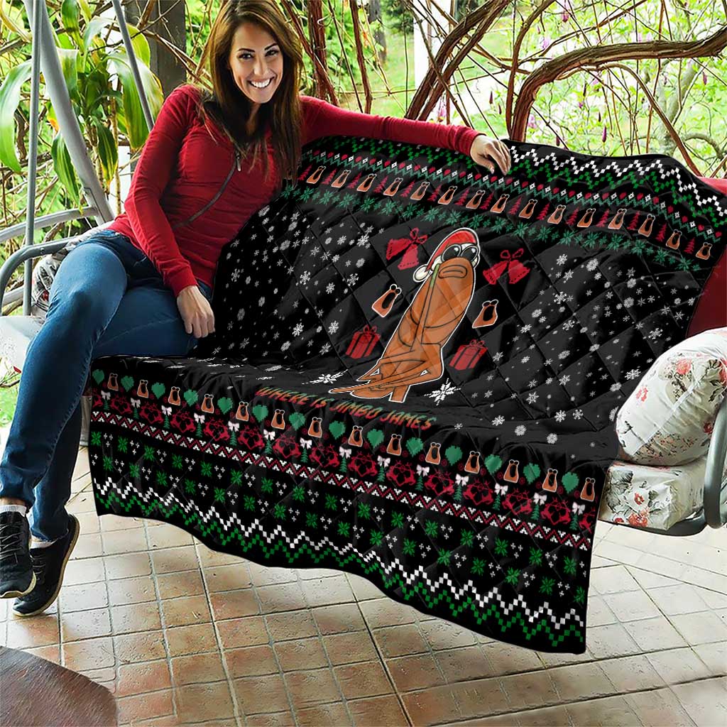 Where Is Jimbo James Marcus The Worm Quilt Xmas Holiday Patterns - Wonder Print Shop