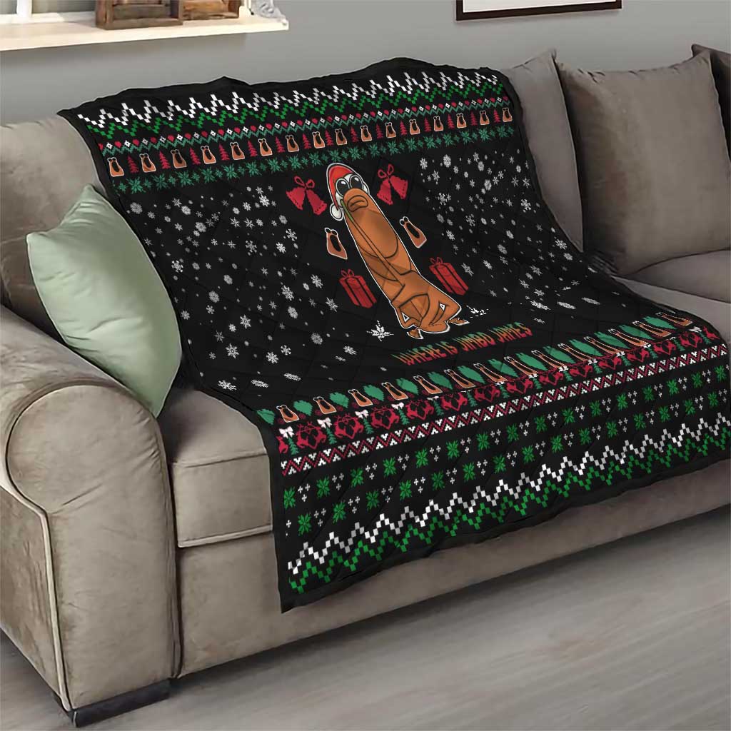 Where Is Jimbo James Marcus The Worm Quilt Xmas Holiday Patterns - Wonder Print Shop