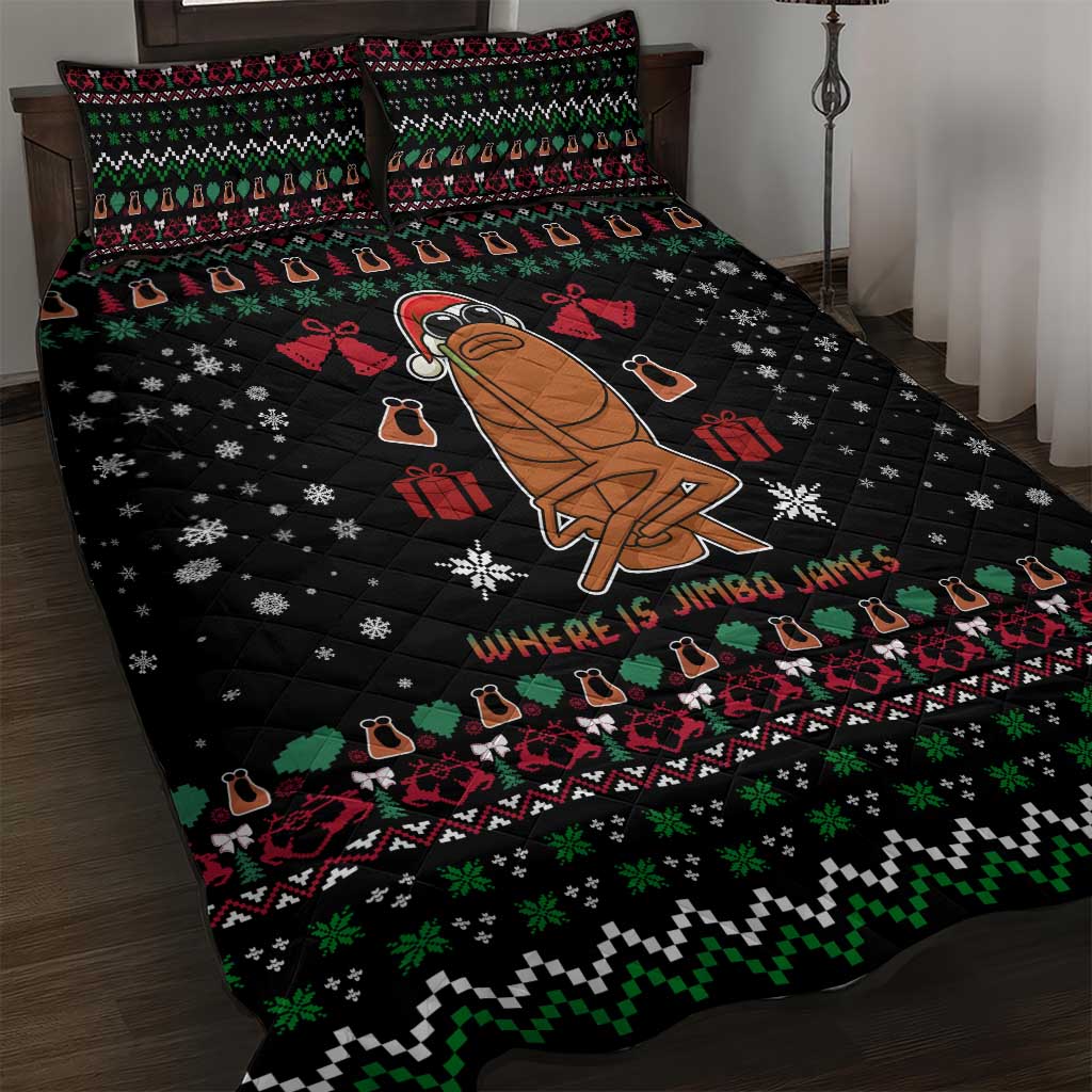 Where Is Jimbo James Marcus The Worm Quilt Bed Set Xmas Holiday Patterns - Wonder Print Shop