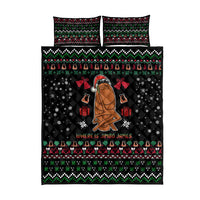 Where Is Jimbo James Marcus The Worm Quilt Bed Set Xmas Holiday Patterns - Wonder Print Shop
