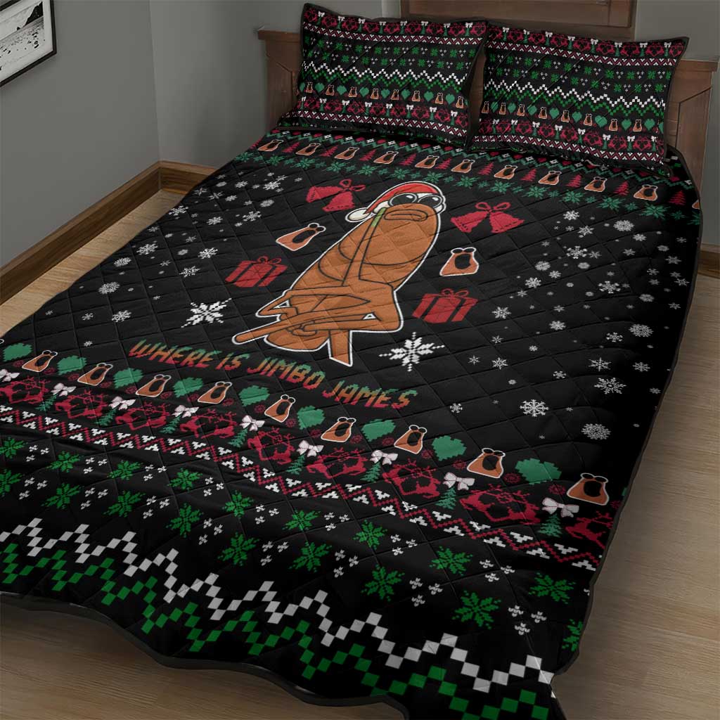 Where Is Jimbo James Marcus The Worm Quilt Bed Set Xmas Holiday Patterns - Wonder Print Shop
