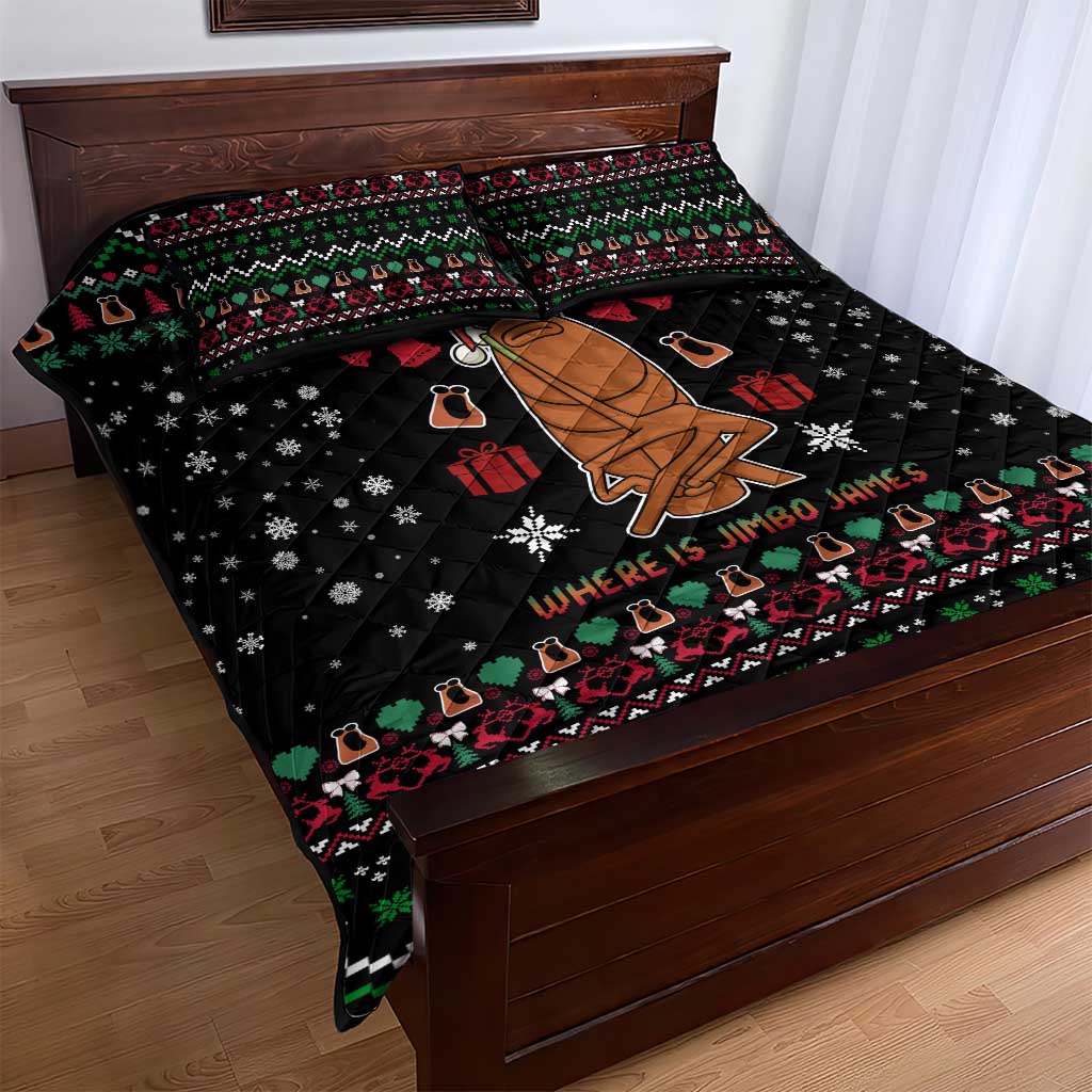 Where Is Jimbo James Marcus The Worm Quilt Bed Set Xmas Holiday Patterns - Wonder Print Shop