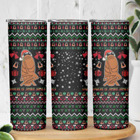 Where Is Jimbo James Marcus The Worm Skinny Tumbler Xmas Holiday Patterns - Wonder Print Shop