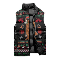 Where Is Jimbo James Marcus The Worm Sleeveless Puffer Jacket Xmas Holiday Patterns - Wonder Print Shop