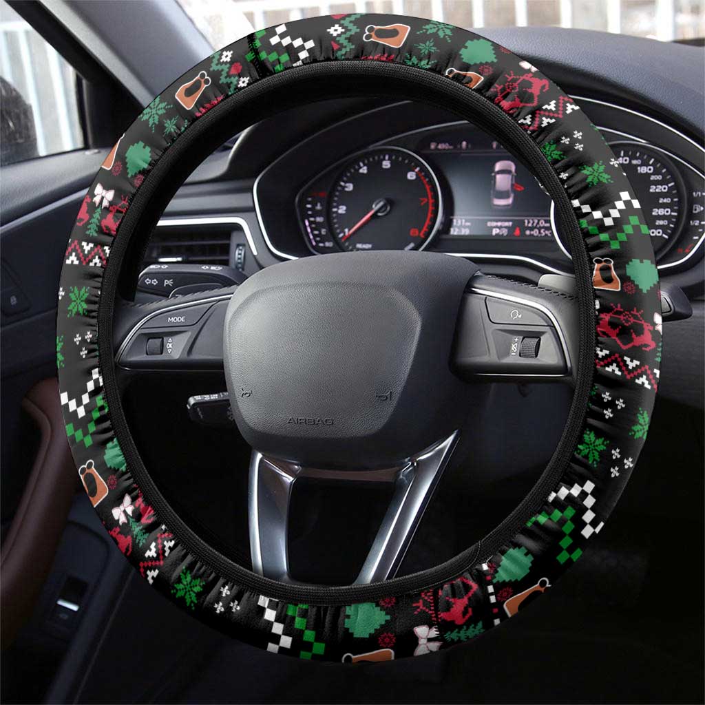 Where Is Jimbo James Marcus The Worm Steering Wheel Cover Xmas Holiday Patterns - Wonder Print Shop